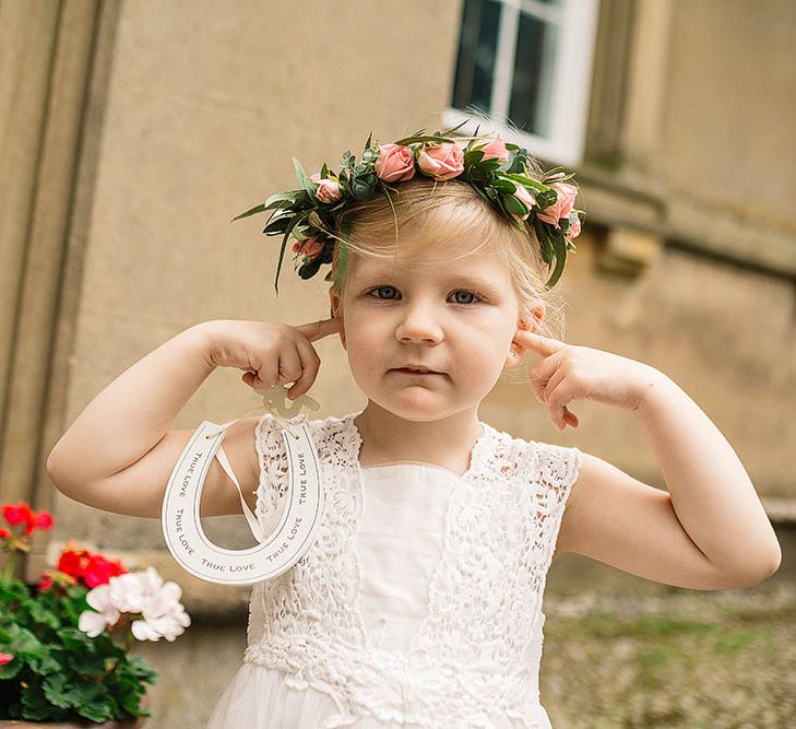 Flower Girl with Floral Crown