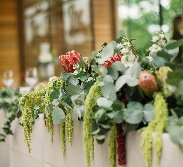 Greenery & Protea Floral Arrangement