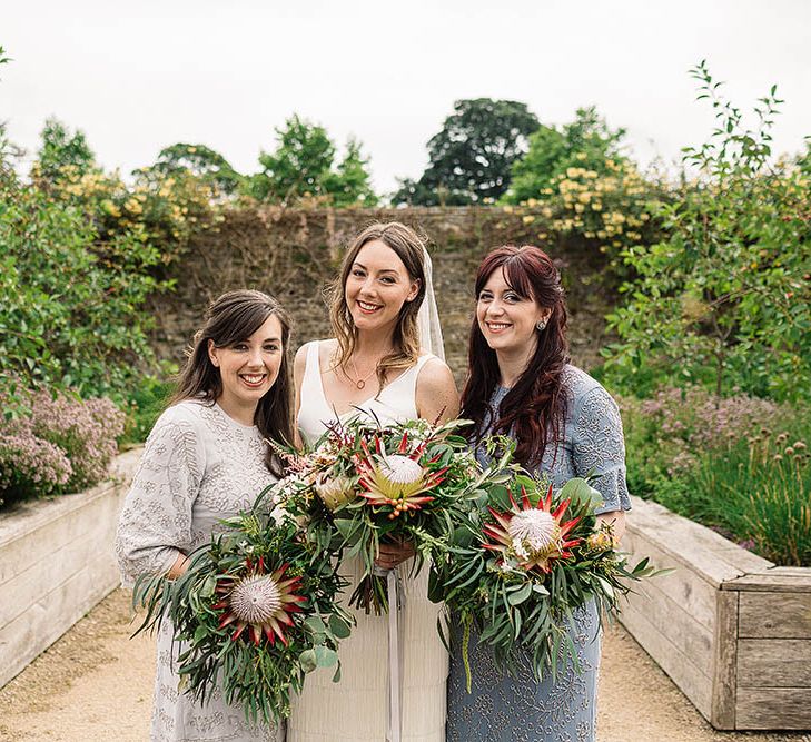 Bridesmaids in Needle & Thread Dresses