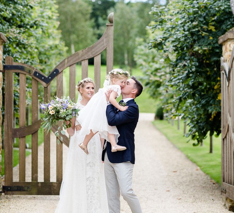 Yolan Cris Bride For A Stylish Boho Wedding At Axnoller Dorset Floral Arch Jennifer Poynter With Images From Lydia Stamps Photography