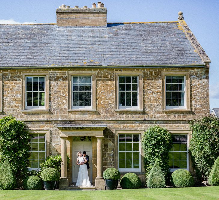 Yolan Cris Bride For A Stylish Boho Wedding At Axnoller Dorset Floral Arch Jennifer Poynter With Images From Lydia Stamps Photography