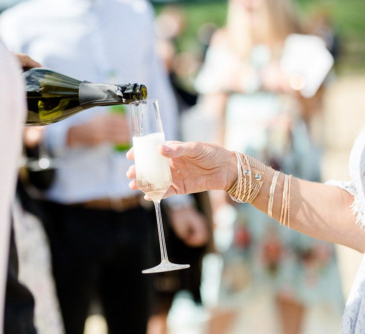 Yolan Cris Bride For A Stylish Boho Wedding At Axnoller Dorset Floral Arch Jennifer Poynter With Images From Lydia Stamps Photography