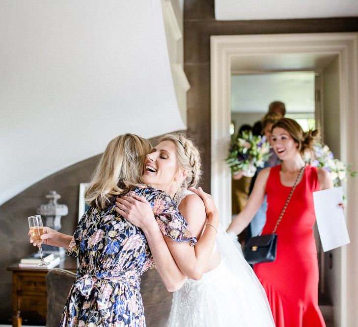 Yolan Cris Bride For A Stylish Boho Wedding At Axnoller Dorset Floral Arch Jennifer Poynter With Images From Lydia Stamps Photography