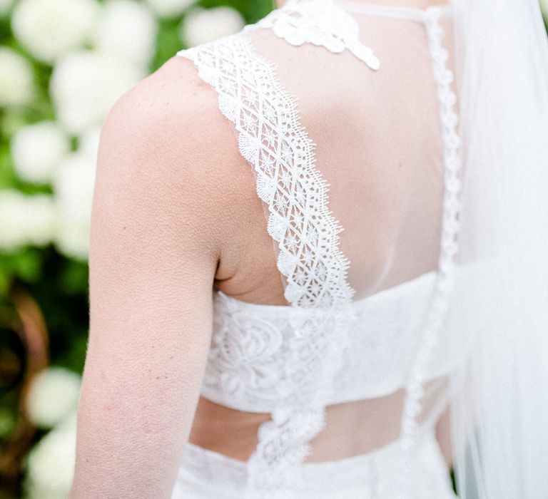 Yolan Cris Bride For A Stylish Boho Wedding At Axnoller Dorset Floral Arch Jennifer Poynter With Images From Lydia Stamps Photography