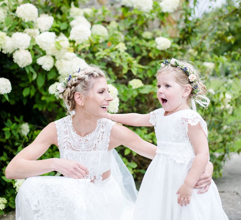 Yolan Cris Bride For A Stylish Boho Wedding At Axnoller Dorset Floral Arch Jennifer Poynter With Images From Lydia Stamps Photography