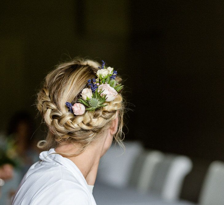 Flower Crown For Bride // Yolan Cris Bride For A Stylish Boho Wedding At Axnoller Dorset Floral Arch Jennifer Poynter With Images From Lydia Stamps Photography