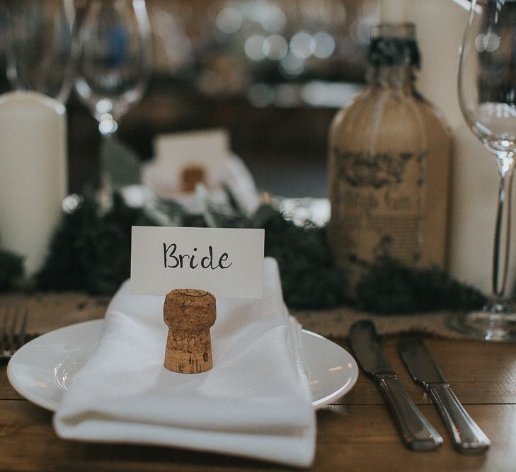 Rustic Autumn Wedding At Barmbyfields Barn With Bride In Ellis Bridal Tea Length Dress & Flowers By Number 27 Floral Design With Images From Emma Maddocks Photography