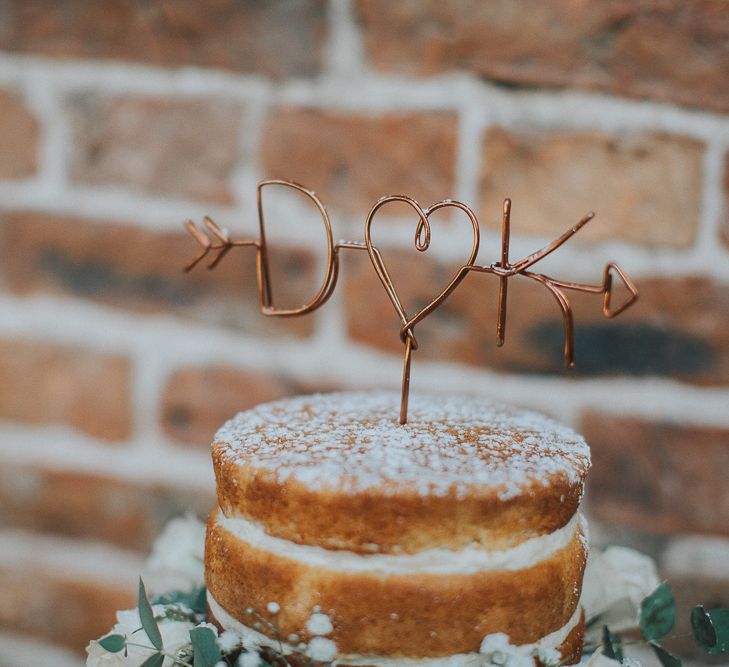 Copper Wire Cake Topper For Wedding