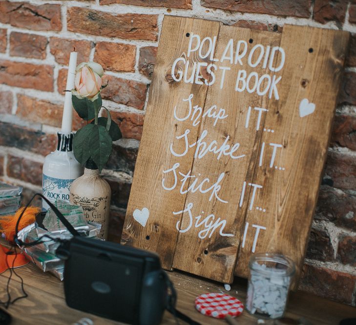 Rustic Autumn Wedding At Barmbyfields Barn With Bride In Ellis Bridal Tea Length Dress & Flowers By Number 27 Floral Design With Images From Emma Maddocks Photography