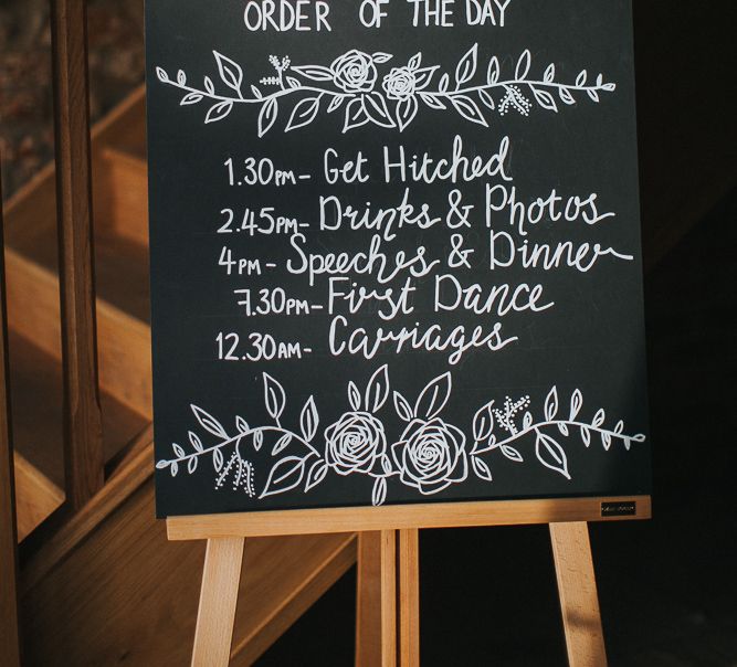 Chalkboard Welcome Sign For Wedding