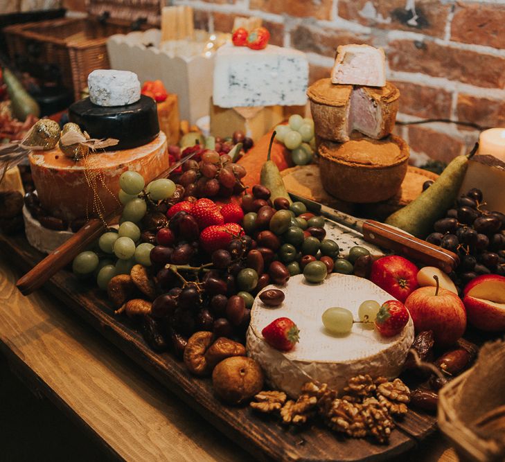 Rustic Autumn Wedding At Barmbyfields Barn With Bride In Ellis Bridal Tea Length Dress & Flowers By Number 27 Floral Design With Images From Emma Maddocks Photography