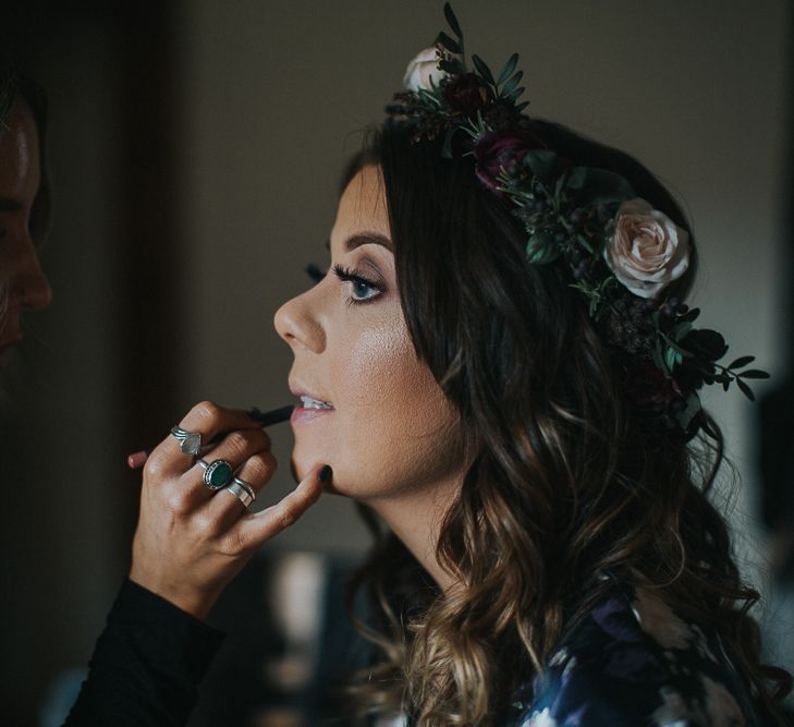 Bride Getting Ready For Wedding Day | Image By Emma Maddocks Photography