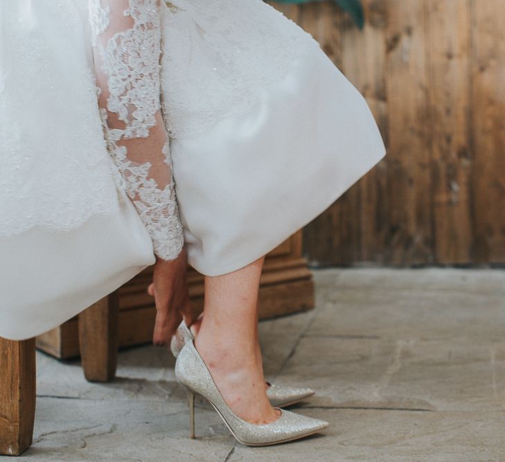 Bride In Jimmy Choo Shoes