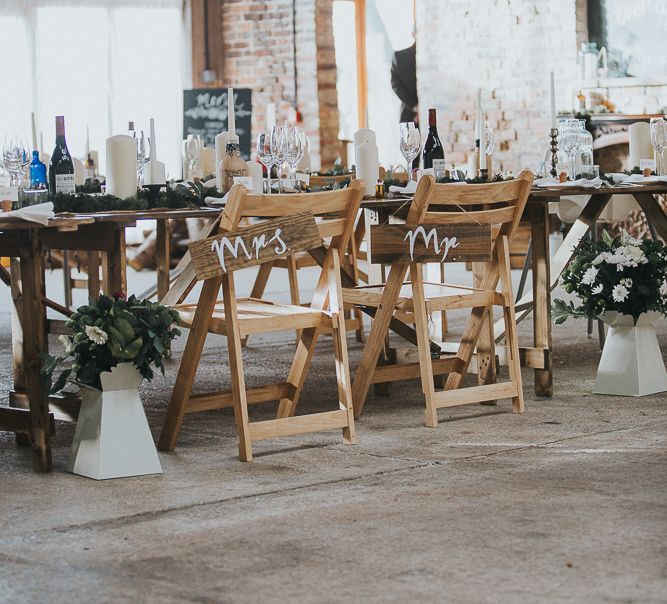 Rustic Autumn Wedding At Barmbyfields Barn With Bride In Ellis Bridal Tea Length Dress & Flowers By Number 27 Floral Design With Images From Emma Maddocks Photography