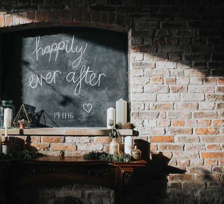 Rustic Autumn Wedding At Barmbyfields Barn With Bride In Ellis Bridal Tea Length Dress & Flowers By Number 27 Floral Design With Images From Emma Maddocks Photography