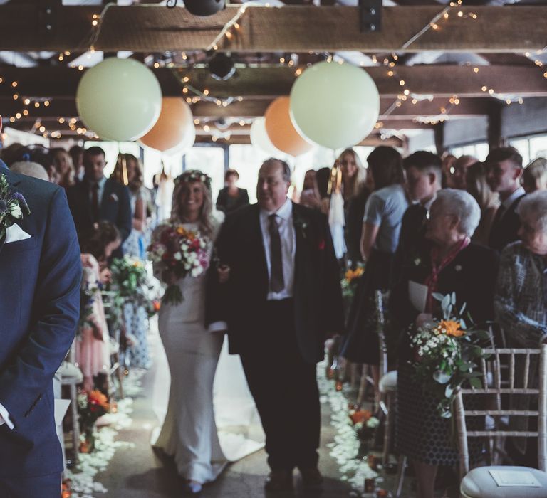 Rustic Barn Bridal Entrance