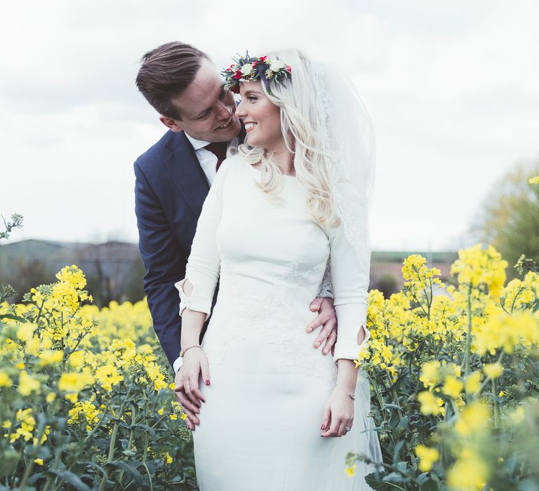 Bride & Groom Field Portrait