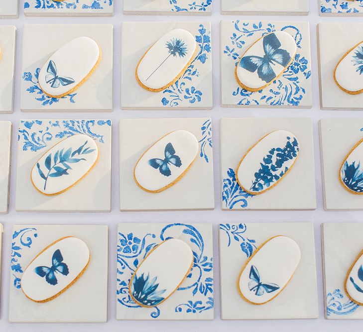 Pretty Blue Iced Biscuits