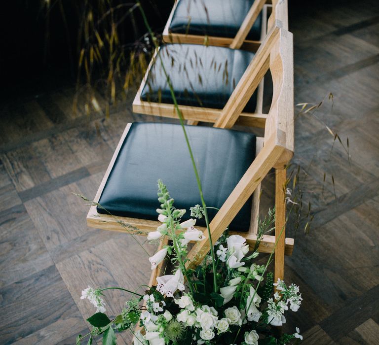 Aisle Lined With Flowers