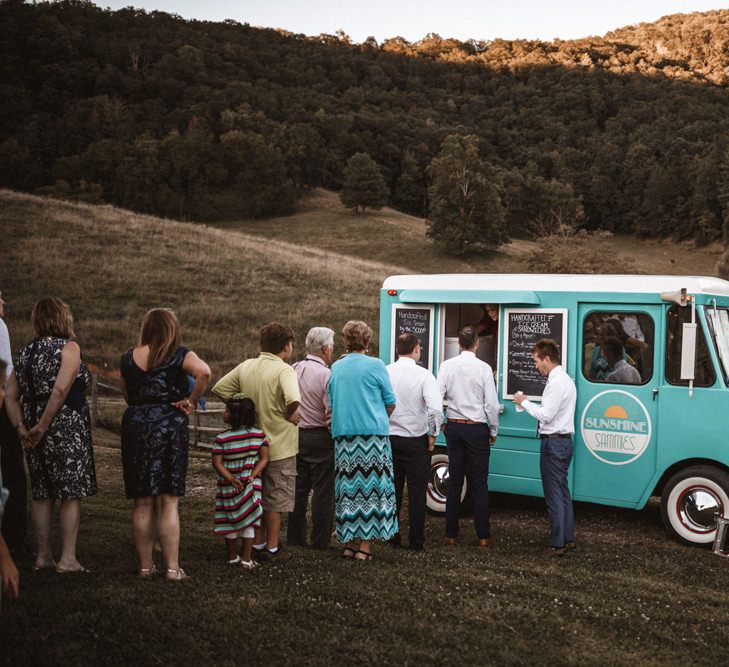 Ice-Cream Truck | Outdoor Wedding at Claxton Farm in Weaverville, North Carolina | Benjamin Wheeler Photography