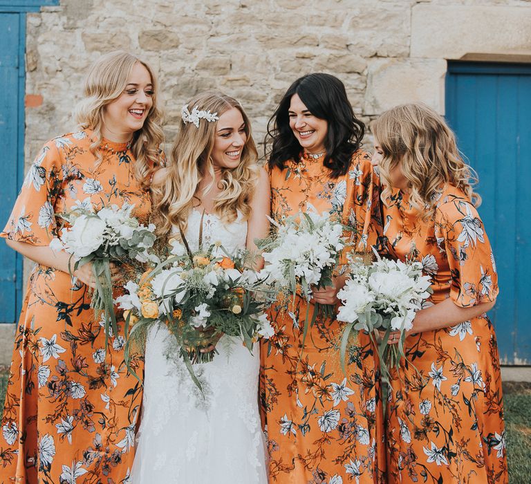 Orange & Green Colour Palette For A Rustic Barn Wedding At Northside Farm With Images By From The Smiths Photography