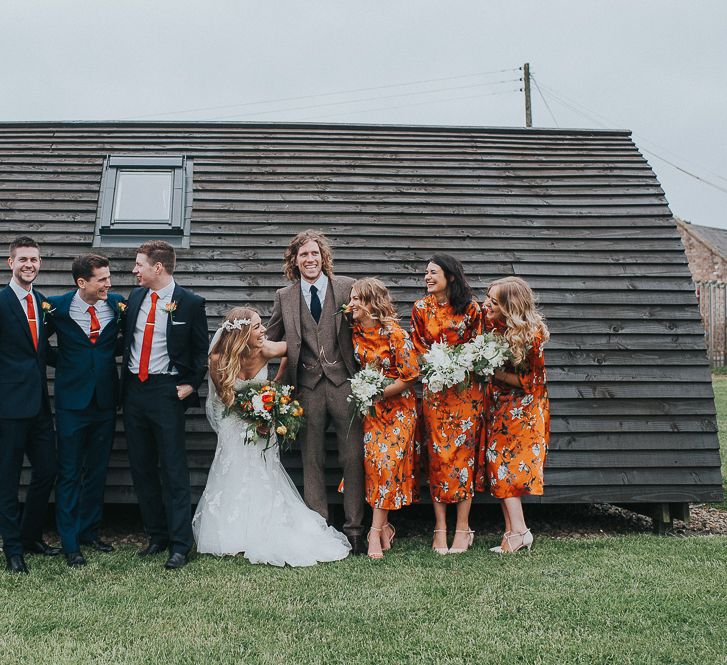 Orange & Green Colour Palette For A Rustic Barn Wedding At Northside Farm With Images By From The Smiths Photography