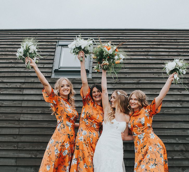 Orange & Green Colour Palette For A Rustic Barn Wedding At Northside Farm With Images By From The Smiths Photography