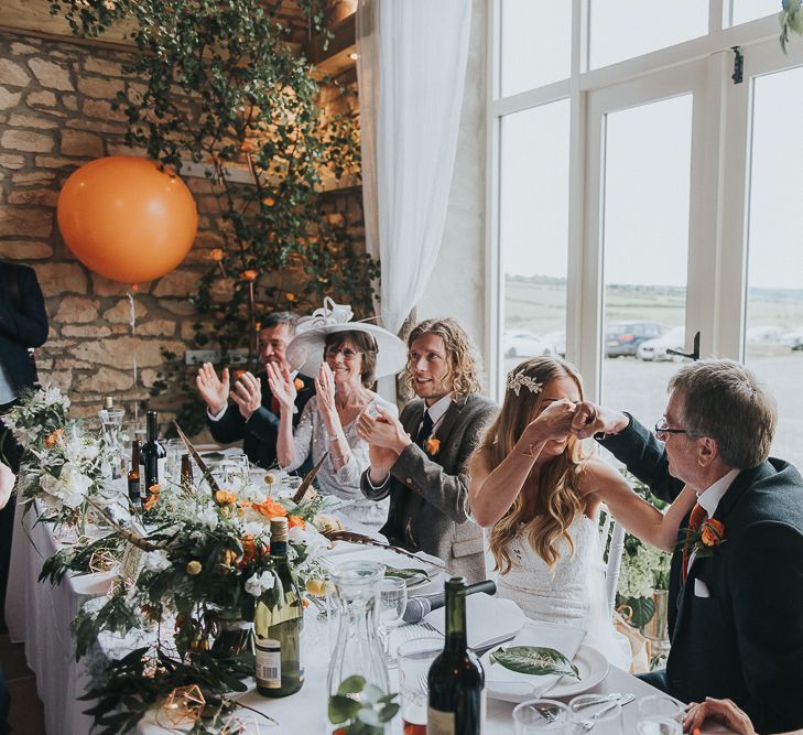 Orange & Green Colour Palette For A Rustic Barn Wedding At Northside Farm With Images By From The Smiths Photography