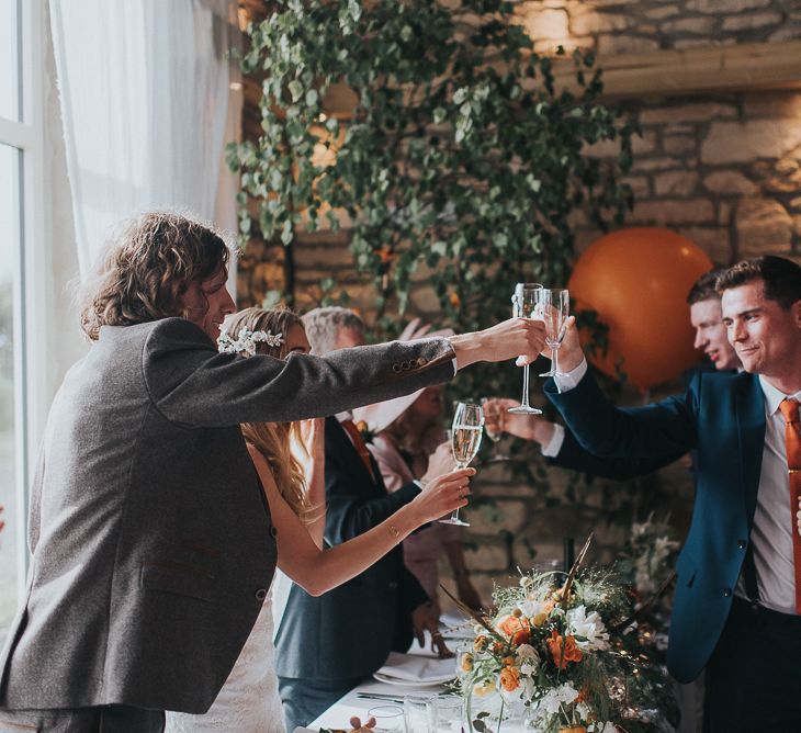 Orange & Green Colour Palette For A Rustic Barn Wedding At Northside Farm With Images By From The Smiths Photography