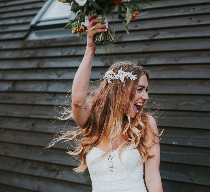 Orange & Green Colour Palette For A Rustic Barn Wedding At Northside Farm With Images By From The Smiths Photography