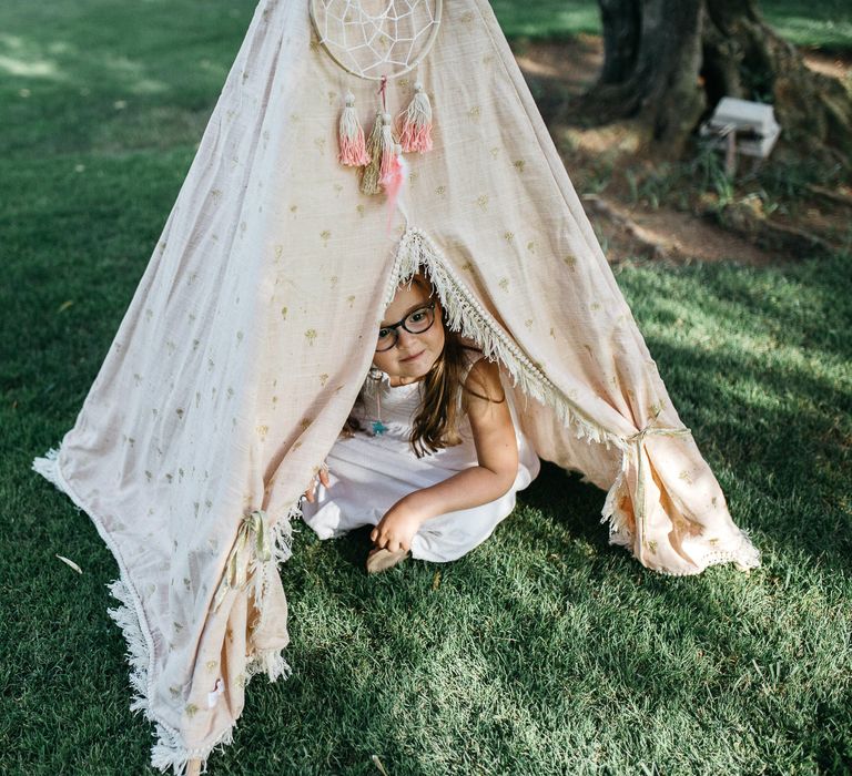 Outdoor Wedding Reception In Rome With Romantic Blush Pink & White Decor And Festoon Lights Planned By Wanderlust Wedding Images From Stefano Santucci