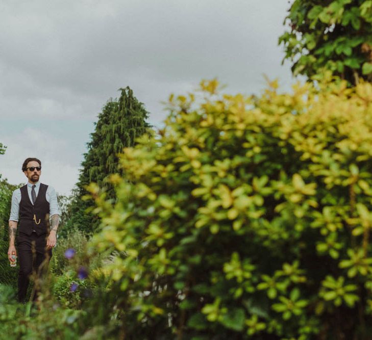 Intimate Garden Party Wedding at The Parsonage in The Cotswolds. Bride in Tatyana Merenyuk with Photography by Claudia Rose Carter.