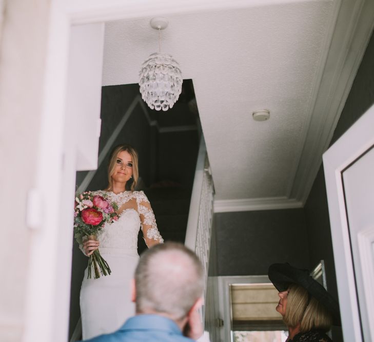 The Dress | Bespoke from Village Bride | Owen House Wedding Barn | Cheshire | Image by Livi Edwards