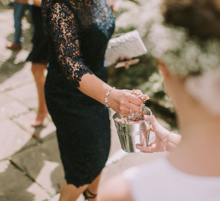 Flower Confetti | St. Thomas Becket Church | Image by Livi Edwards