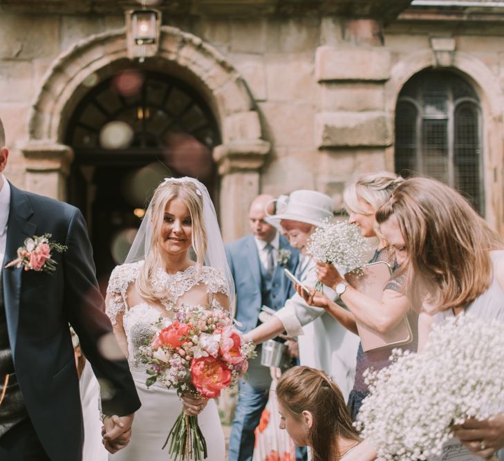 Flower Confetti | St. Thomas Becket Church | Image by Livi Edwards