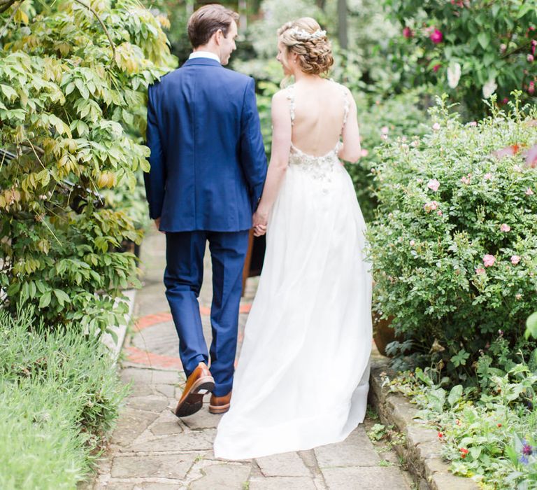 Elegant Blush Wedding at Burgh House | Ruth Milliam Bridal Couture Gown | Bridesmaids in Needle & Thread & Oasis Separates | Cecelina Photography