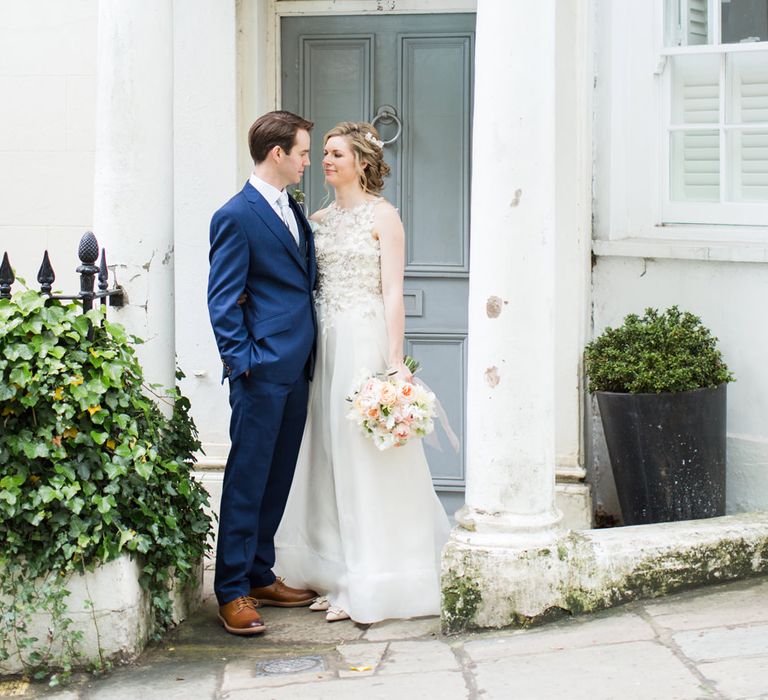 Elegant Blush Wedding at Burgh House | Ruth Milliam Bridal Couture Gown | Bridesmaids in Needle & Thread & Oasis Separates | Cecelina Photography