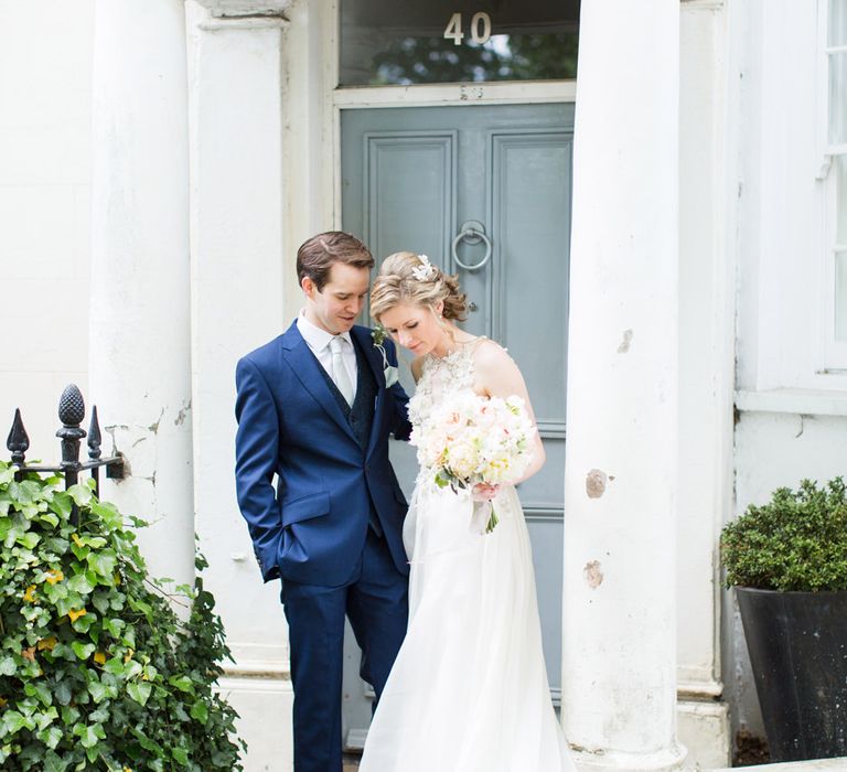 Elegant Blush Wedding at Burgh House | Ruth Milliam Bridal Couture Gown | Bridesmaids in Needle & Thread & Oasis Separates | Cecelina Photography