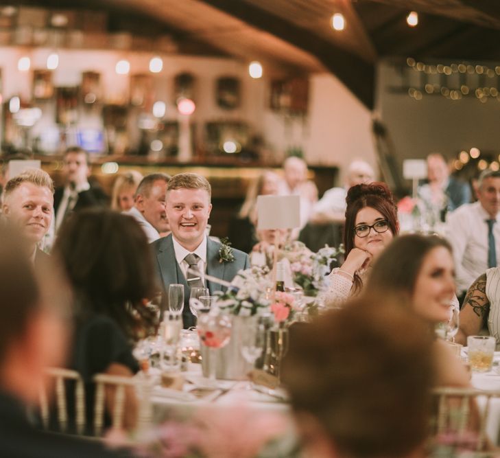 Speeches | Owen House Wedding Barn | Cheshire | Bespoke Bridalwear | Image by Livi Edwards