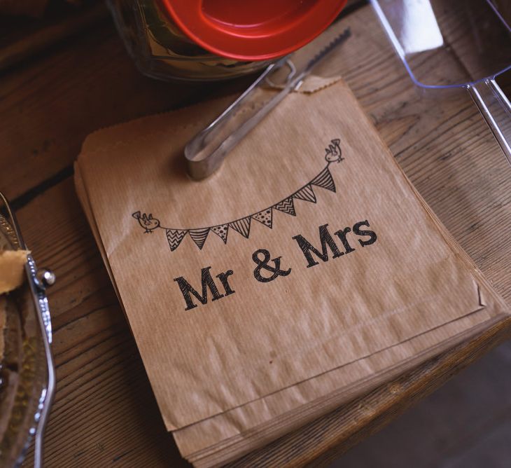 Mr & Mrs Brown Paper Bags for Sweet Table