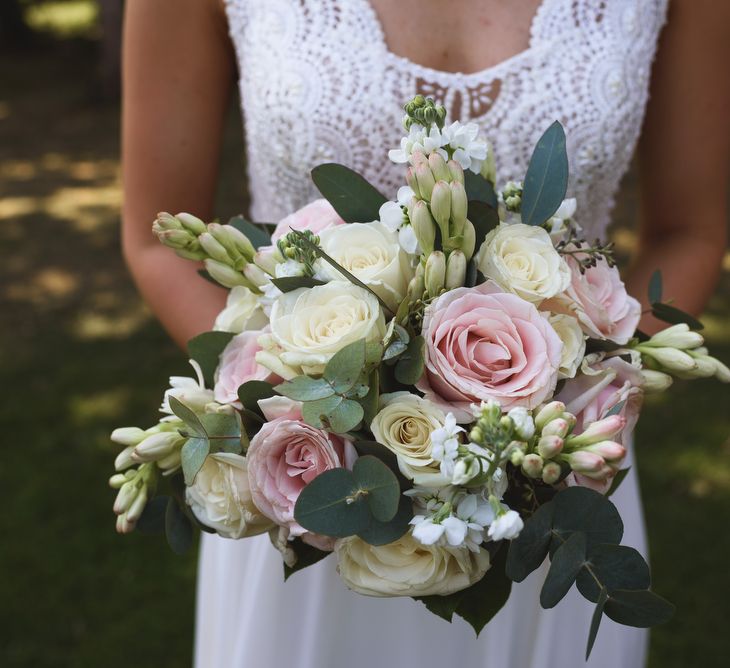 Blush Pink & White Bridal Bouquet