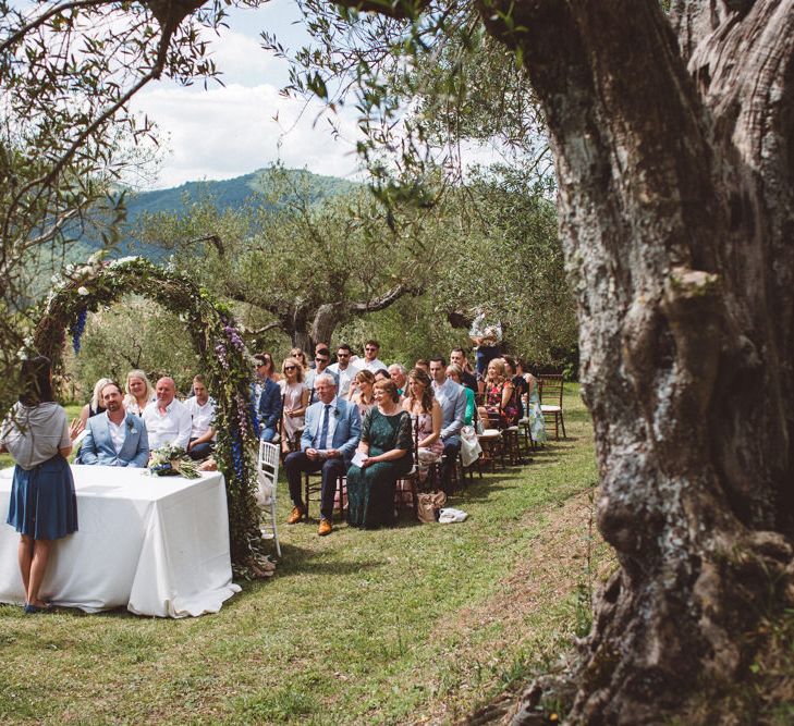 Wedding Ceremony | Outdoor Wedding at Borgo Bastia Creti in Italy | Paolo Ceritano Photography