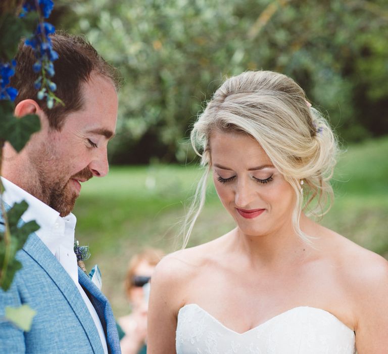 Wedding Ceremony | I Dos | Bride in Lyn Ashworth Gown | Outdoor Wedding at Borgo Bastia Creti in Italy | Paolo Ceritano Photography