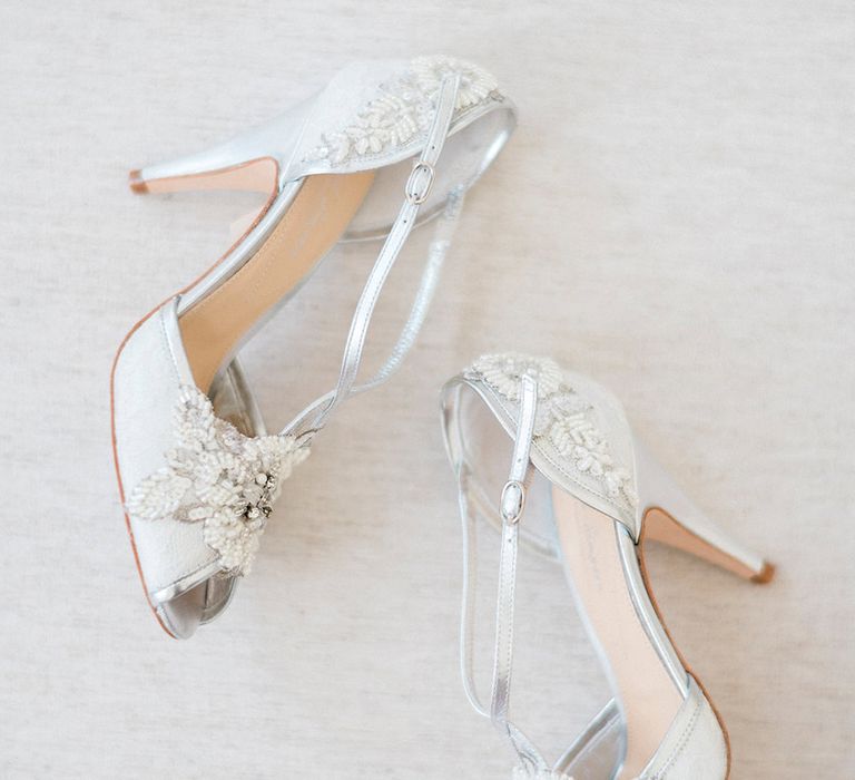 Rachel Simpson Charlotte Shoes | Romantic Pastel Wedding at Prested Hall, Essex | Kathryn Hopkins Photography | Sugar Lens Productions