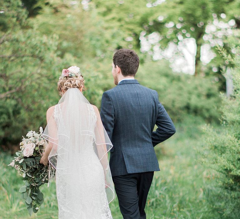 Bride in Sottero & Midgley Gown | Groom in Moss Bros Suit | Romantic Pastel Wedding at Prested Hall, Essex | Kathryn Hopkins Photography | Sugar Lens Productions