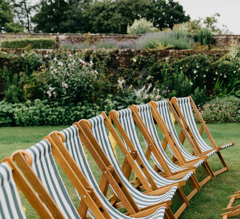 Deckchairs For Outdoor Wedding Ceremony