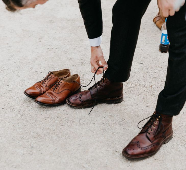 Brown Brogues For Groom