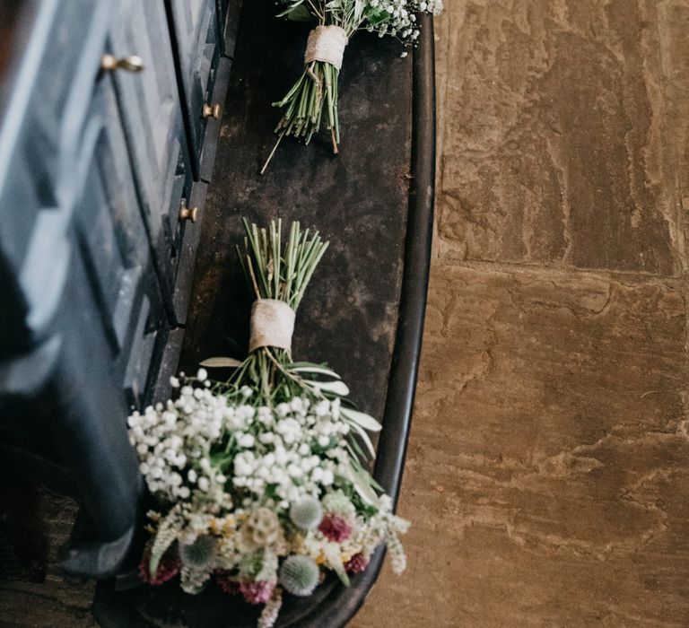 Outdoor Wedding Ceremony At Hatch House With A Botanical Theme Bride In David's Bridal Gown & Images From Siobhan Amy Photography & Film