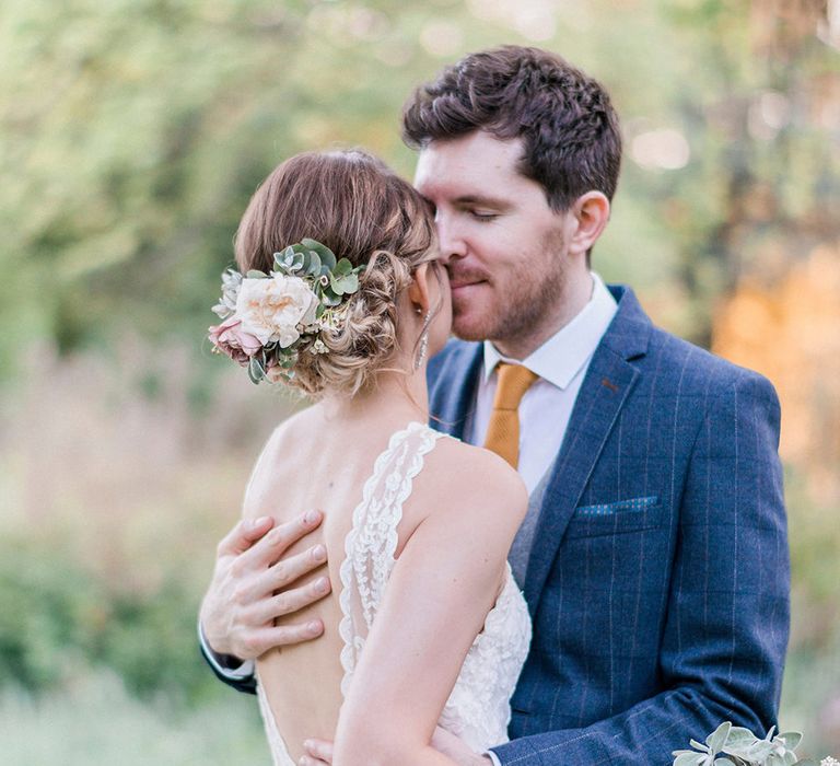 Bride in Sottero & Midgley Gown | Groom in Moss Bros Suit | Romantic Pastel Wedding at Prested Hall, Essex | Kathryn Hopkins Photography | Sugar Lens Productions