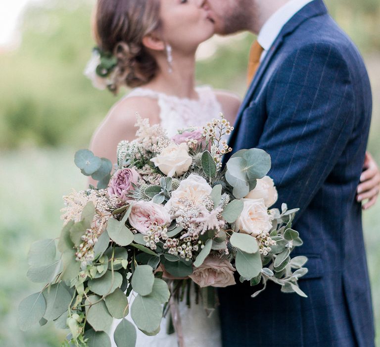 Bride in Sottero & Midgley Gown | Groom in Moss Bros Suit | Romantic Pastel Wedding at Prested Hall, Essex | Kathryn Hopkins Photography | Sugar Lens Productions